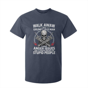 Walk Away I Am A Grumpy Old Man I Have Anger Issues T Shirt For Kid Funny Senior Citizen