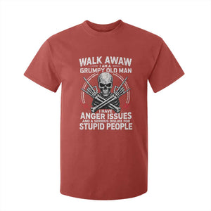 Walk Away I Am A Grumpy Old Man I Have Anger Issues T Shirt For Kid Funny Senior Citizen