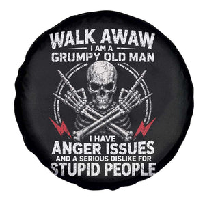 Walk Away I Am A Grumpy Old Man I Have Anger Issues Spare Tire Cover Funny Senior Citizen