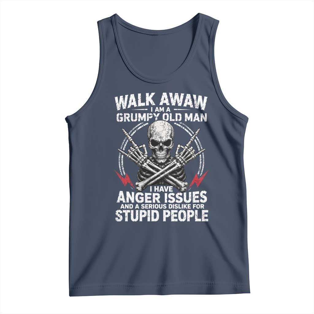 Walk Away I Am A Grumpy Old Man I Have Anger Issues Tank Top Funny Senior Citizen