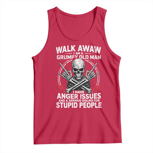 Walk Away I Am A Grumpy Old Man I Have Anger Issues Tank Top Funny Senior Citizen