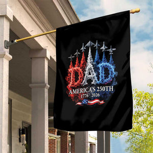 Dad USA 250th Anniversary Garden Flag Jet Fighter American Flag Father's Day 4th of July TS11 Print Your Wear