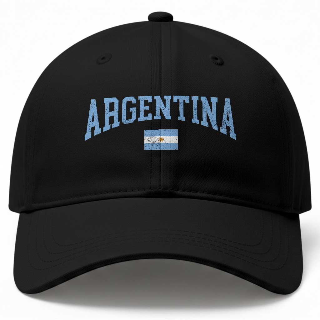 Argentina Sports Throwback Design Vintage Argentinian Flag Baseball Cap