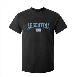 Argentina Sports Throwback Design Vintage Argentinian Flag T Shirt For Kid TS11 Black Print Your Wear