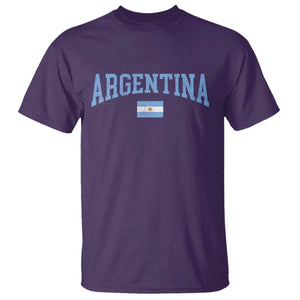 Argentina Sports Throwback Design Vintage Argentinian Flag T Shirt TS11 Purple Print Your Wear