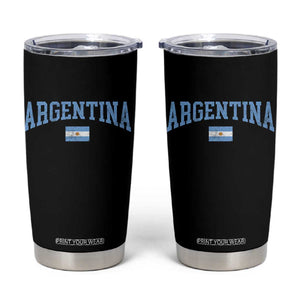 Argentina Sports Throwback Design Vintage Argentinian Flag Tumbler Cup TS11 Black Print Your Wear