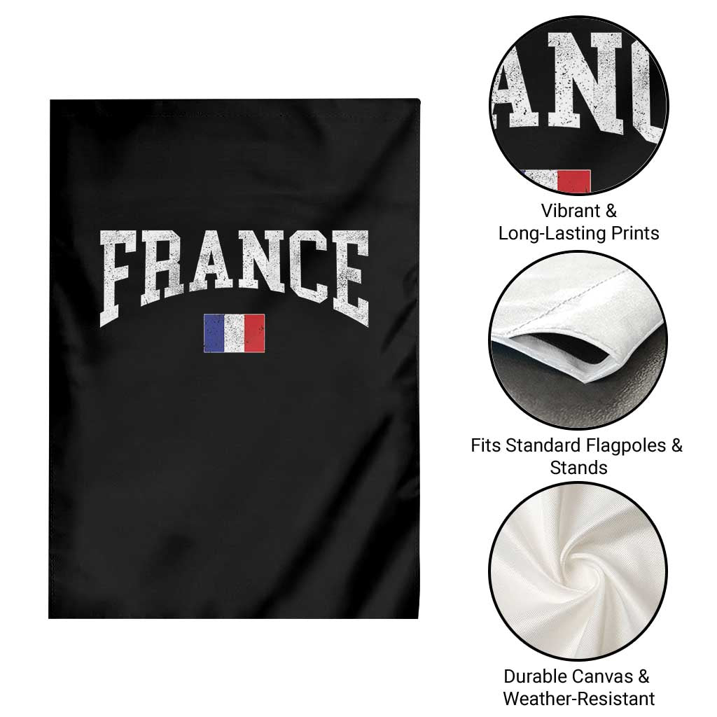 France Sports Throwback Design Vintage French Flag Garden Flag TS11 Print Your Wear