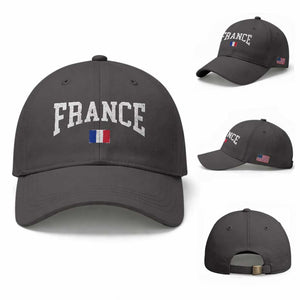 France Sports Throwback Design Vintage French Flag Baseball Cap