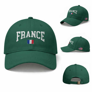 France Sports Throwback Design Vintage French Flag Baseball Cap