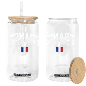 France Sports Throwback Design Vintage French Flag Glass Can TS11 Print Your Wear