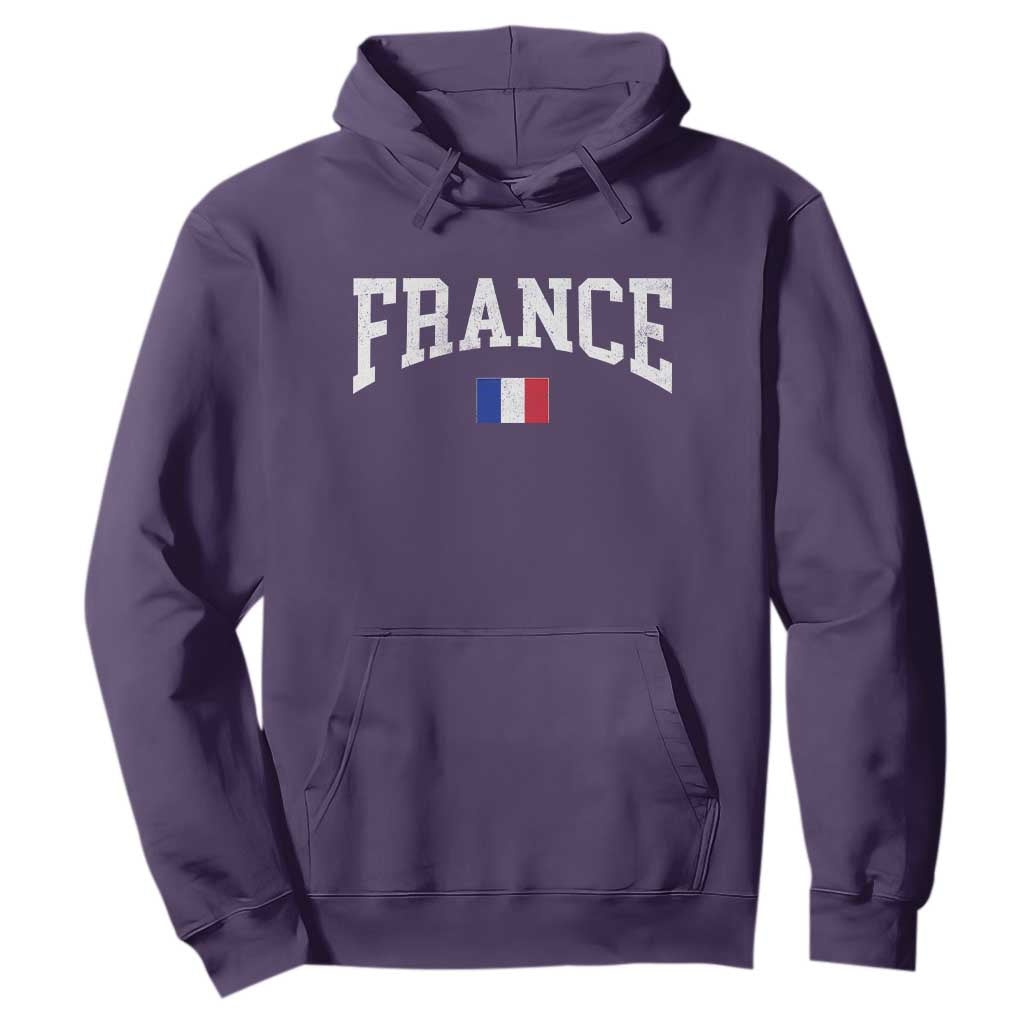 France Sports Throwback Design Vintage French Flag Hoodie TS11 Purple Print Your Wear