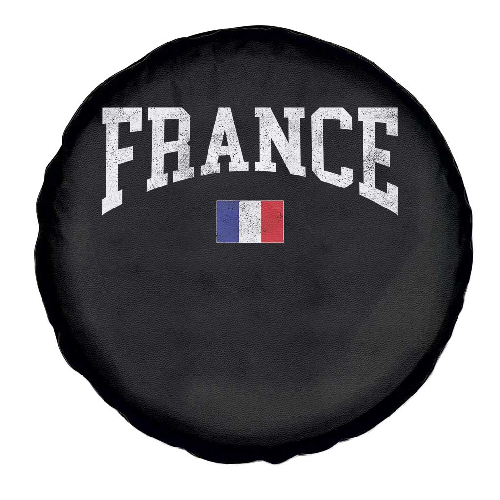 France Sports Throwback Design Vintage French Flag Spare Tire Cover TS11 Print Your Wear