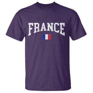 France Sports Throwback Design Vintage French Flag T Shirt TS11 Purple Print Your Wear