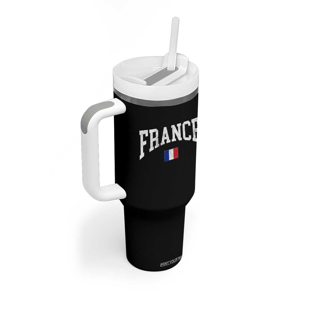 France Sports Throwback Design Vintage French Flag Tumbler With Handle TS11 Print Your Wear