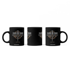 Man Of God Husband Dad Son Charlie Kirk Coffee Mug Vintage Christian Cross TS11 Print Your Wear