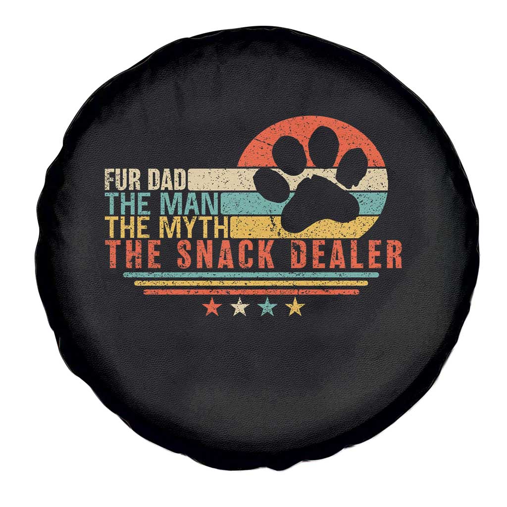 Fur Dad The Man The Myth The Snack Dealer Spare Tire Cover Dog Fathers Day TS11 Print Your Wear