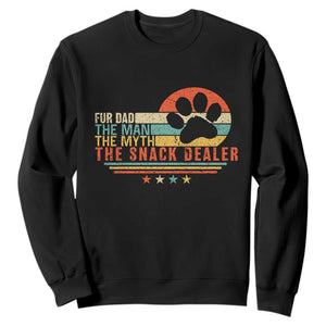 Fur Dad The Man The Myth The Snack Dealer Sweatshirt Dog Fathers Day TS11 Black Print Your Wear