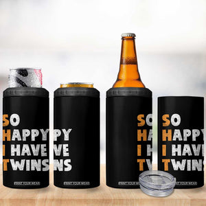 Shit So I Have Twins 4 in 1 Can Cooler Tumbler Funny Twin Dad Twin Mom TS11 Print Your Wear