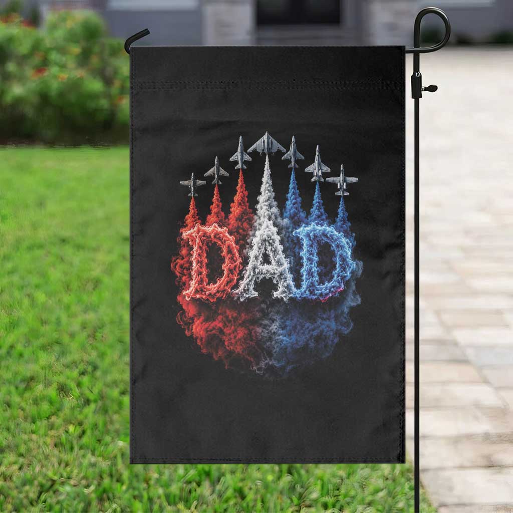 Patriotic Dad Jet Fighter American Flag 4th of July Garden Flag TS11 Print Your Wear