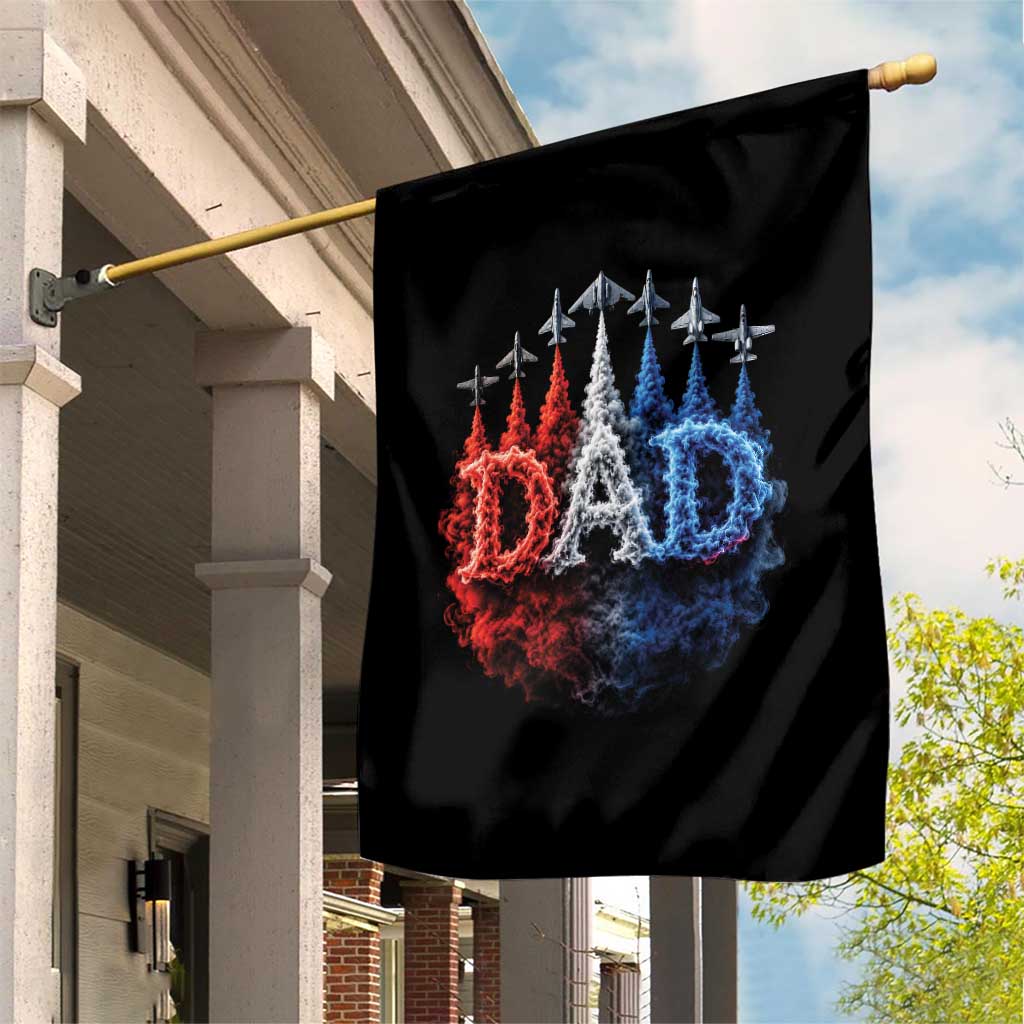 Patriotic Dad Jet Fighter American Flag 4th of July Garden Flag TS11 Print Your Wear
