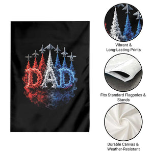 Patriotic Dad Jet Fighter American Flag 4th of July Garden Flag TS11 Print Your Wear