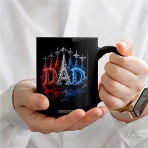 Patriotic Dad Jet Fighter American Flag 4th of July Coffee Mug TS11 Print Your Wear