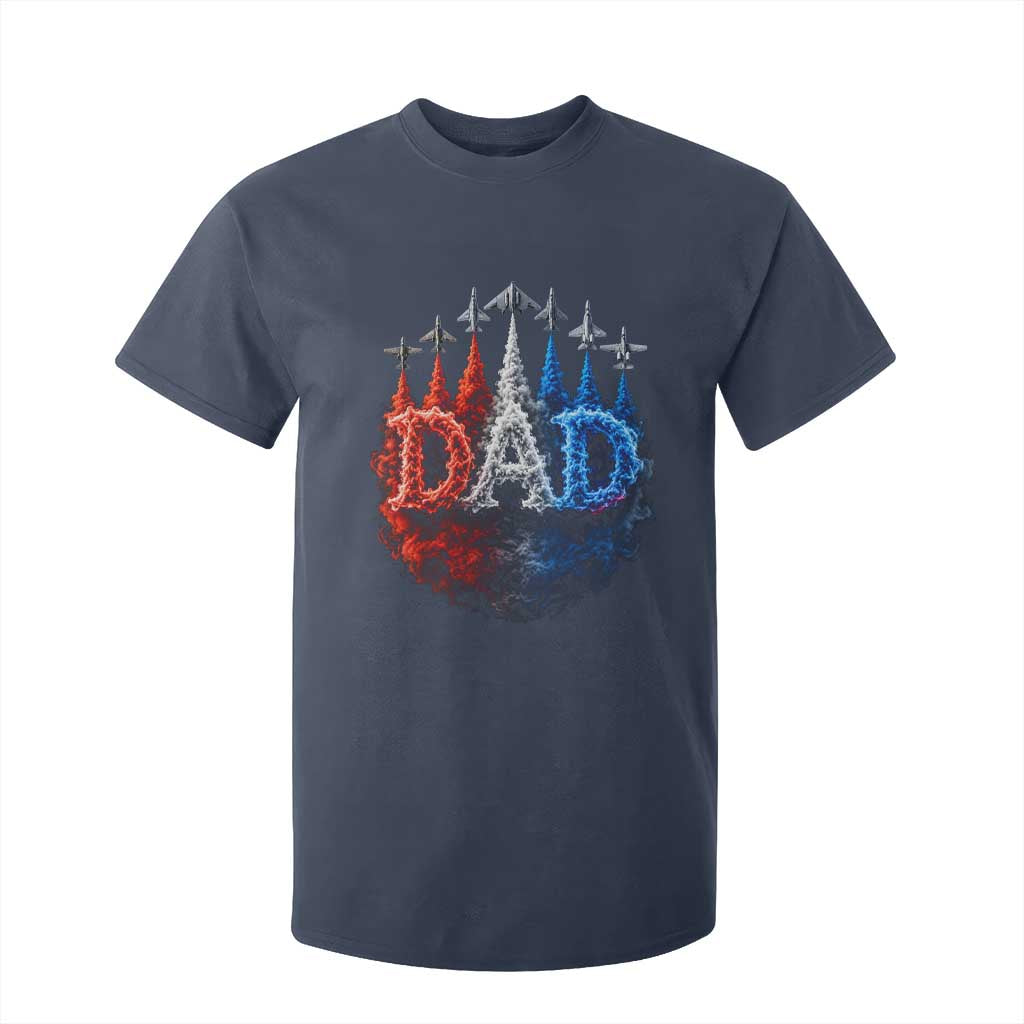 Patriotic Dad Jet Fighter American Flag 4th of July T Shirt For Kid TS11 Navy Print Your Wear