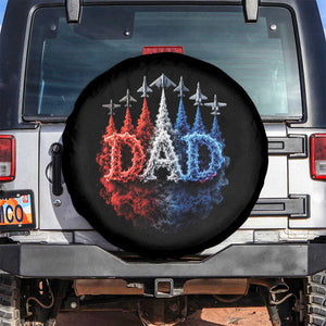 Patriotic Dad Jet Fighter American Flag 4th of July Spare Tire Cover TS11 No hole Black Print Your Wear