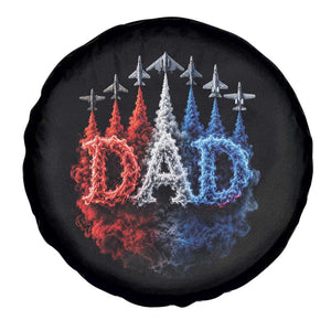 Patriotic Dad Jet Fighter American Flag 4th of July Spare Tire Cover TS11 Print Your Wear