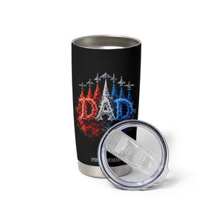 Patriotic Dad Jet Fighter American Flag 4th of July Tumbler Cup TS11 Print Your Wear