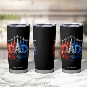 Patriotic Dad Jet Fighter American Flag 4th of July Tumbler Cup TS11 Print Your Wear