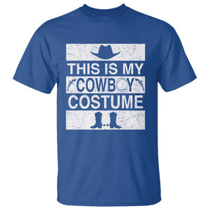 Funny This Is My Cowboy Costume T Shirt Western Tee Country Lover Cowgirl Hat Boots TS11 Royal Blue Print Your Wear