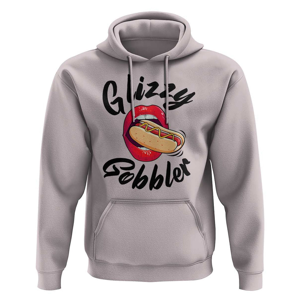 Funny Hot Dog Hoodie Glizzy Gobbler Wiener Lover TS11 Ice Gray Print Your Wear