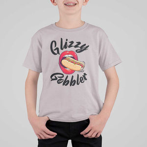 Funny Hot Dog T Shirt For Kid Glizzy Gobbler Wiener Lover TS11 Ice Gray Print Your Wear