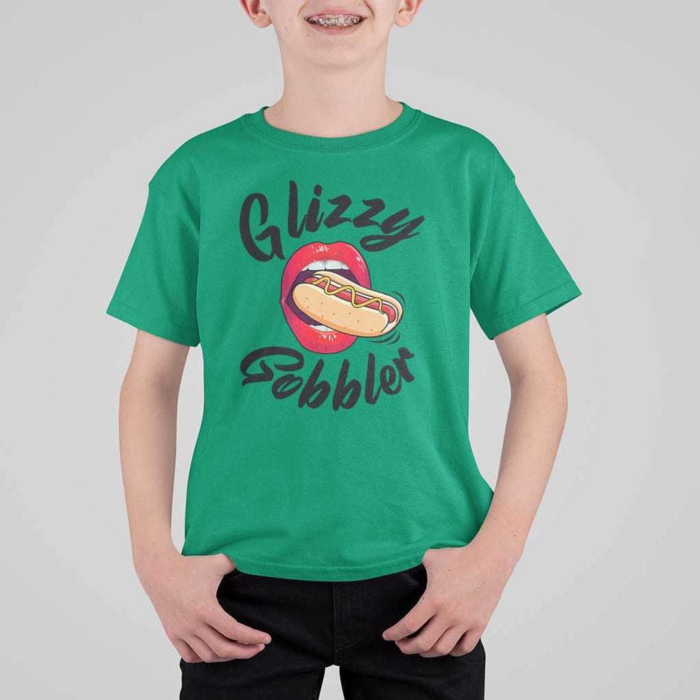 Funny Hot Dog T Shirt For Kid Glizzy Gobbler Wiener Lover TS11 Irish Green Print Your Wear