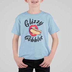 Funny Hot Dog T Shirt For Kid Glizzy Gobbler Wiener Lover TS11 Light Blue Print Your Wear