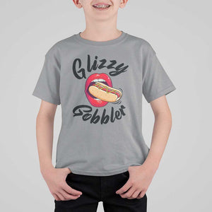 Funny Hot Dog T Shirt For Kid Glizzy Gobbler Wiener Lover TS11 Sport Gray Print Your Wear