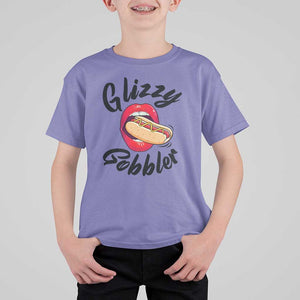 Funny Hot Dog T Shirt For Kid Glizzy Gobbler Wiener Lover TS11 Violet Print Your Wear