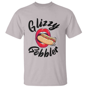 Funny Hot Dog T Shirt Glizzy Gobbler Wiener Lover TS11 Ice Gray Print Your Wear