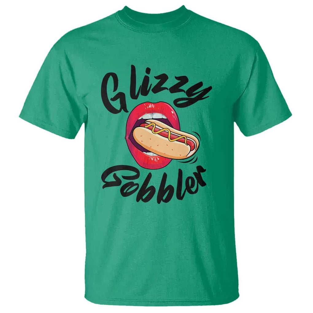Funny Hot Dog T Shirt Glizzy Gobbler Wiener Lover TS11 Irish Green Print Your Wear