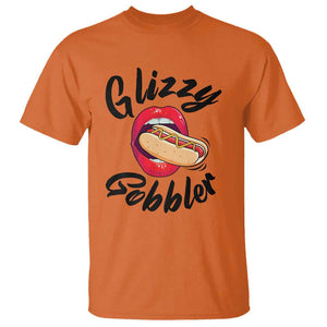 Funny Hot Dog T Shirt Glizzy Gobbler Wiener Lover TS11 Orange Print Your Wear