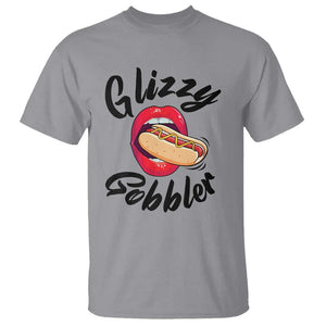 Funny Hot Dog T Shirt Glizzy Gobbler Wiener Lover TS11 Sport Gray Print Your Wear