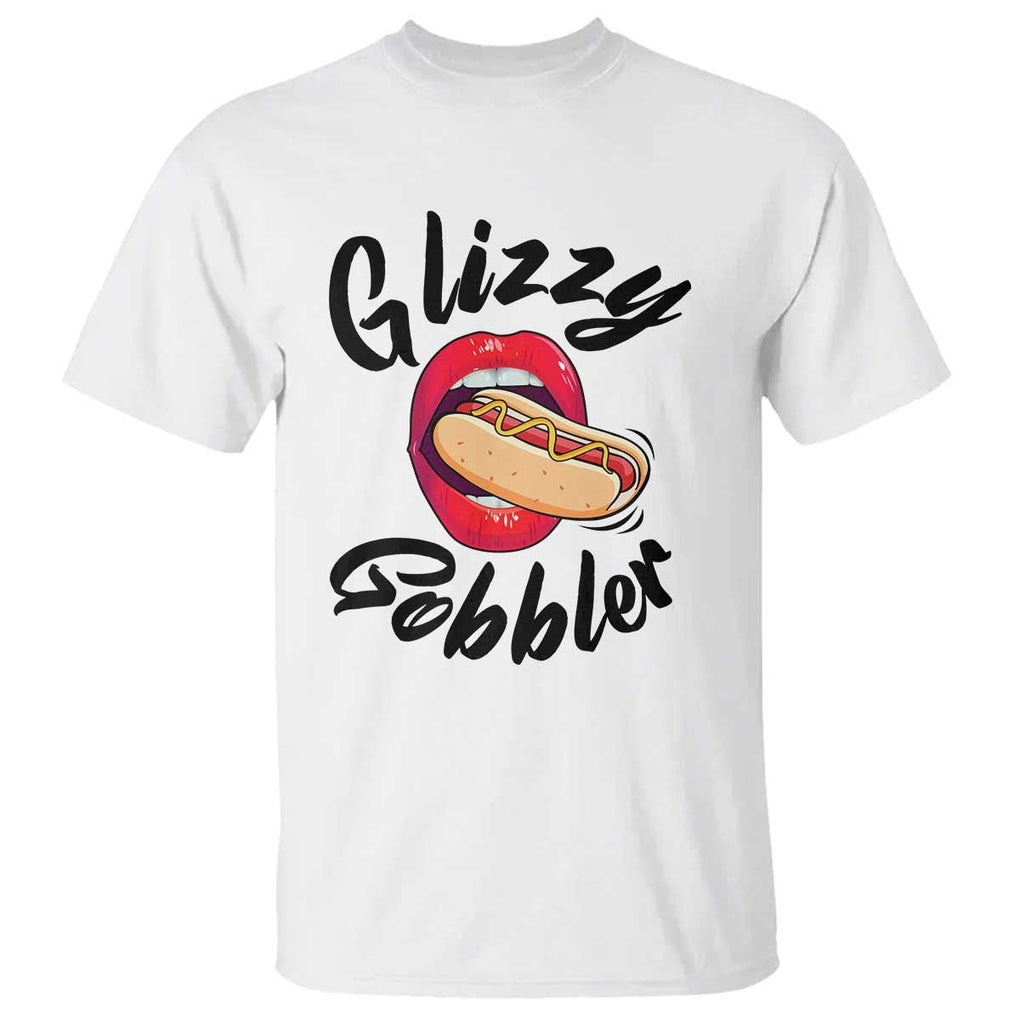 Funny Hot Dog T Shirt Glizzy Gobbler Wiener Lover TS11 White Print Your Wear