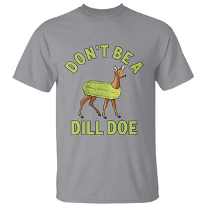 Funny Pickle T Shirt Don't Be A Dill Doe Naughty Reindeer TS11 Sport Gray Print Your Wear