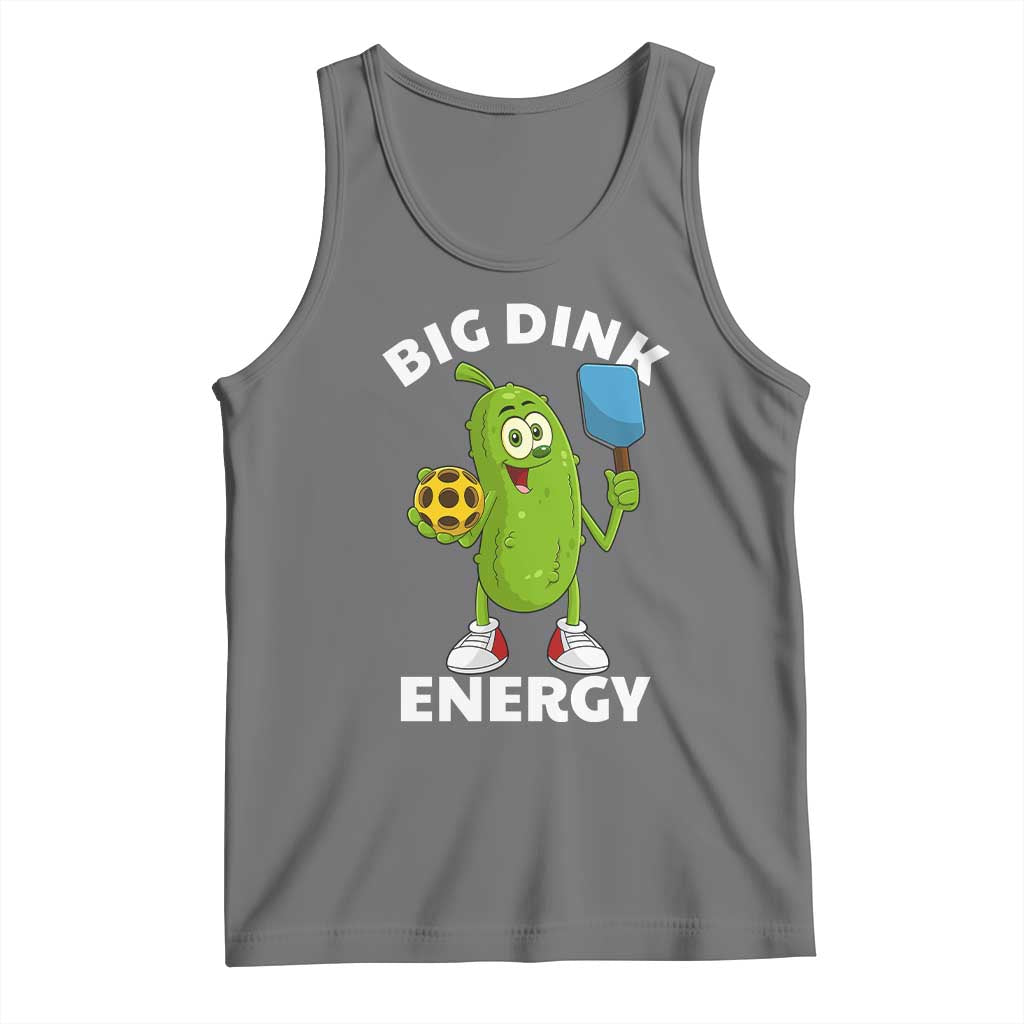 Funny Pickleball Tank Top Big Dink Energy Pickle Ball Dill Lover TS11 Black Heather Print Your Wear