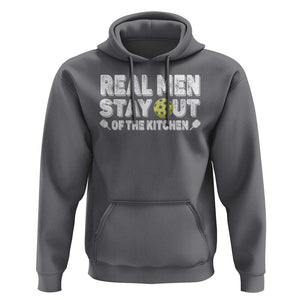 Funny Pickleball Hoodie Real Men Stay Out Of The Kitchen Pickle Ball Sports TS11 Charcoal Print Your Wear
