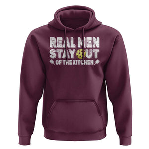 Funny Pickleball Hoodie Real Men Stay Out Of The Kitchen Pickle Ball Sports TS11 Maroon Print Your Wear