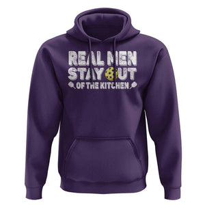 Funny Pickleball Hoodie Real Men Stay Out Of The Kitchen Pickle Ball Sports TS11 Purple Print Your Wear
