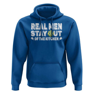Funny Pickleball Hoodie Real Men Stay Out Of The Kitchen Pickle Ball Sports TS11 Royal Blue Print Your Wear