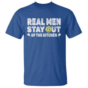 Funny Pickleball T Shirt Real Men Stay Out Of The Kitchen Pickle Ball Sports TS11 Royal Blue Print Your Wear